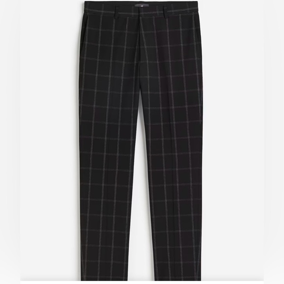 Stylish Black Checkered Pants - Picture 1 of 4